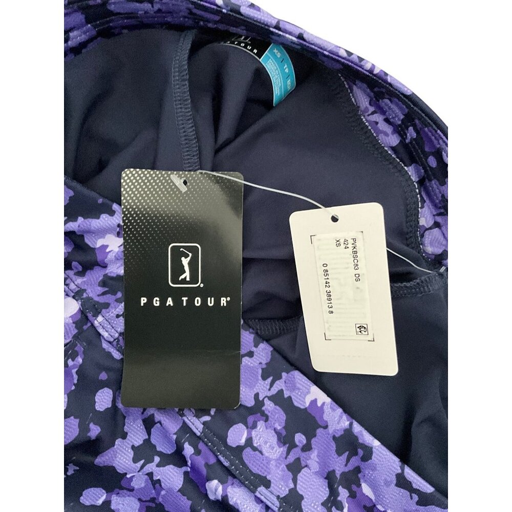 PGA Tour Womens XS Purple & Black Floral Patterned Skort - Picture 5 of 9